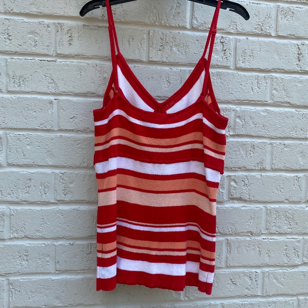 bebe cami cotton knit sweater stripe top Medium - Picture 3 of 12